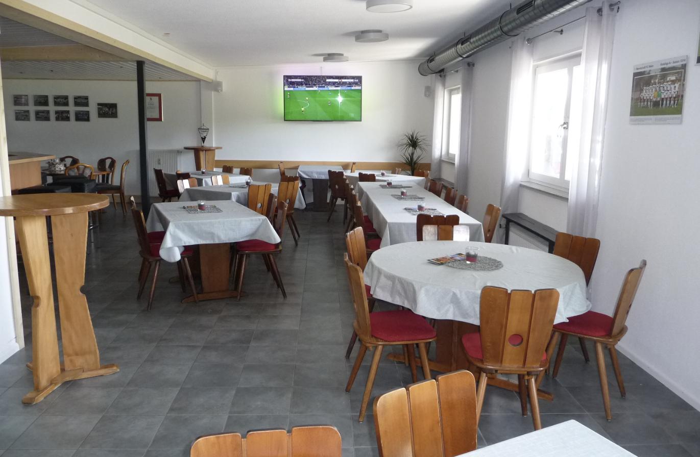 Live-Fußball Bereich im Clubheim des FC Wehr 1912