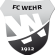 FC Wehr 1912 e.V. – Vereinswappen in Schwarz-Weiß